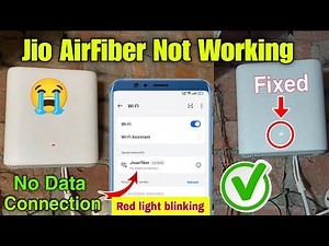 jio airfiber no internet connection problem | jio airfiber red light blinking problem | jio airFiber