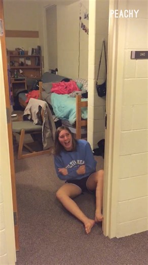 171K views · 2.6K reactions | Her soul left her body  #prank #scare #fall #funny #reels | Peachy | Facebook