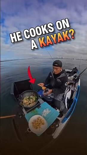 INSANE KAYAK SEA COOKING! catch and cook on a kayak in the ocean #fishing #fish #catchandcook
