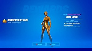 How to get the Gold Lara Croft skin in Fortnite