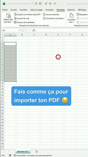 L’astuce secrète pour importer des tableaux PDF dans Excel 🤫