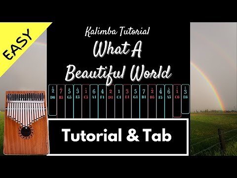 【Easy Kalimba Tutorial & Tab】What A Wonderful World - Louis Armstrong