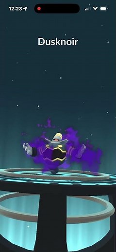 Evolving Shiny Shadow Dusclops Into Shiny Shadow Dusknoir In Pokémon Go