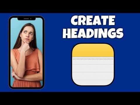How To Create Headings On Notes App | Step By Step Guide - Apple Notes Tutorial