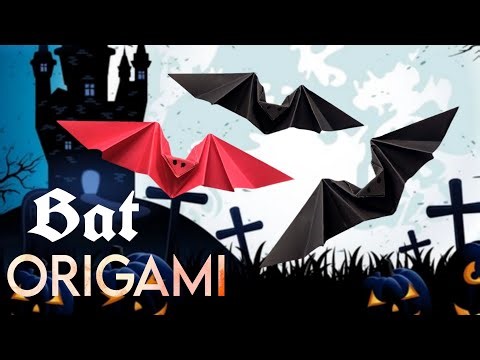 HOW TO MAKE ORIGAMI FLAPPING BAT 🦇/EASY ORIGAMI TUTORIAL.