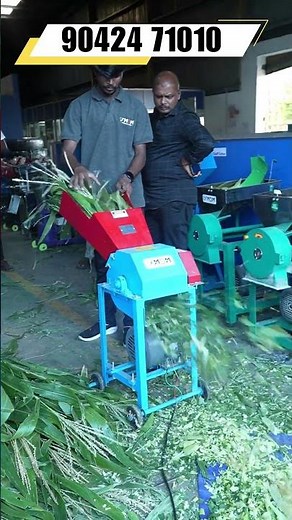 😱Increase Dairy Farm Efficiency with a Chaff Cutter Machine! 🐄🌿