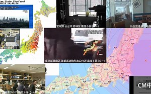 2011.3.11 東日本大震災のリアルタイムの揺れ方（強震モニタ・ 瞬間 ・NHKニュース・最大震度７）