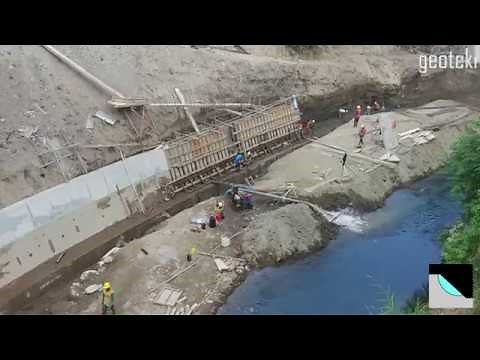 Dewatering Process of Retaining Wall Construction