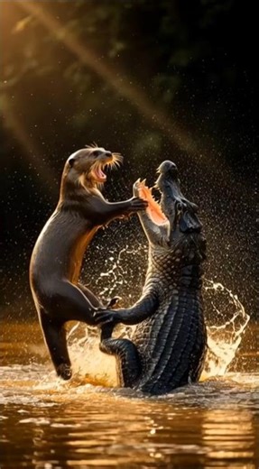 The Most Dangerous Life of an Otter! 🦦⚔️Micro(POV) Camera Documentary #pov #animals #discovery