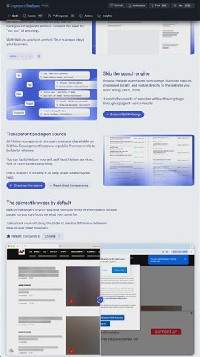 Helium: a private Chromium browser with the Google removed (free & open source)
