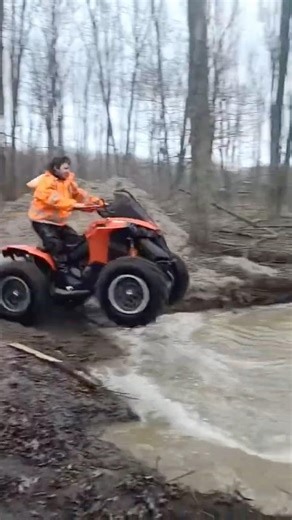 Can am renegade almost sinks! #canam #renegade #Atv #4x4 #mudding #quading #atvoffroad #renegade850