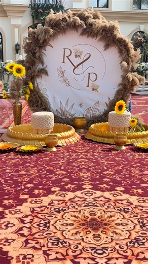 Somi Gupta | Event Planner on Instagram: "Sun-kissed yellows, earthy tones & bohemian souls 🌾💛 Bride @sharma._.pihu Grom @r_v.pb03 Decor @somi.events_decor Venue @punjoyworld @punjoy_bathinda"