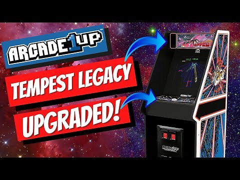 Arcade1Up Tempest Control Panel, Marquee & Topper Mods!