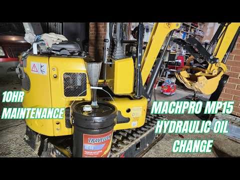 MachPro MP15 Hydraulic Oil Change: Chinese Mini Excavator Maintenance 🛠️