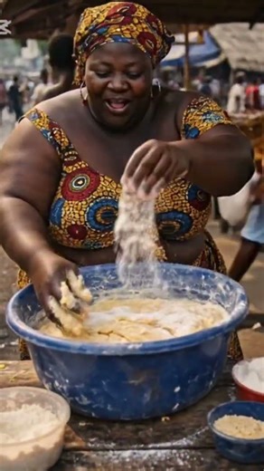 Mama ejiro is making puff puff today