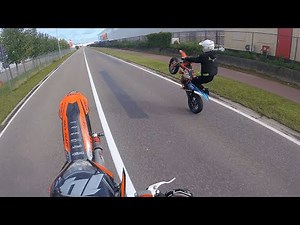 WHEELIES with the BETA BOYS | KTM EXC 125 | Beta RR 125 | FMF shorty