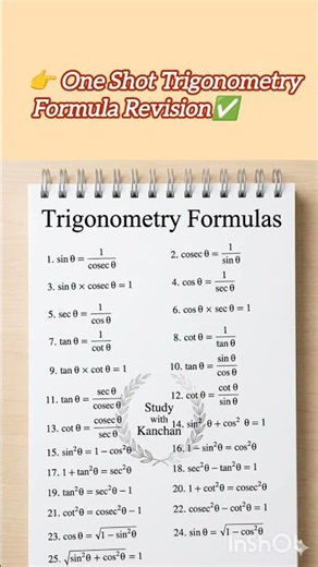 Learn Trigonometry Formulas Fast | Easy Tricks & Quick Revision✅