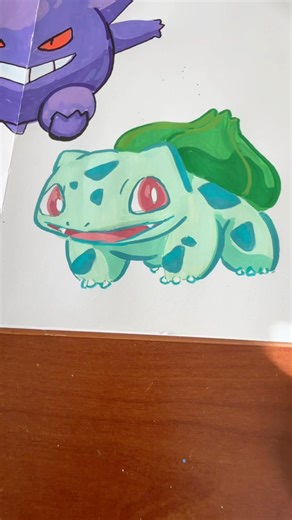 drawing bulbasaur! try to trust the process 🥹#bulbasaur #pokemon #drawingprocess #drawingtutorial