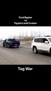Raptor vs Land Cruiser Tug War #reels #car #fordraptor #ford #toyota #landcruiser | Cars.to
