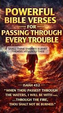 Powerful Bible Verses for Passing Through Every Trouble #deliveranceprayer #psalm