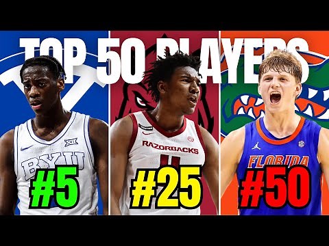 Ranking the Top 50 Players in College Basketball Next Season