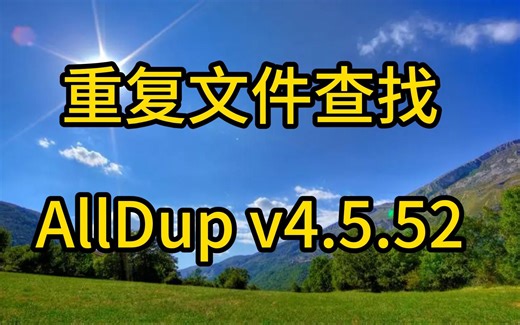 重复文件查找AllDup v4.5.52
