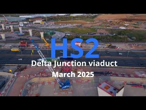 HS2 Delta Junction viaduct - March 2025