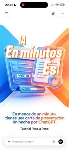 Cómo hacer una carta de presentación con ChatGPT en 1 minuto