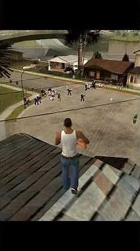 CJ's Grove Street Defense! #gtasanandreas