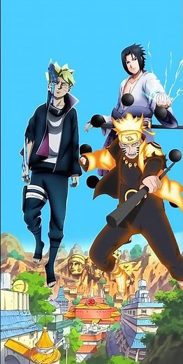 Boruto vs Naruto and Sasuke | #anime #naruto #saitama #sasuke #boruto