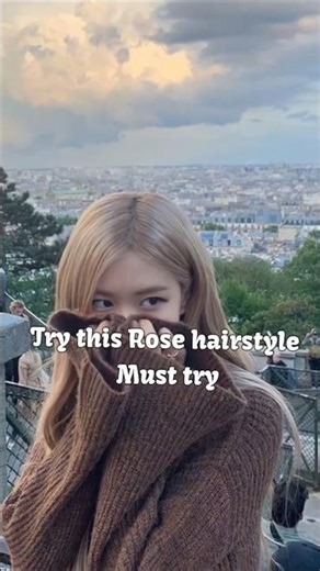 Rose Hairstyle Tutorial: Easy Steps 🌹❤️ #rosehairstyle #shorts