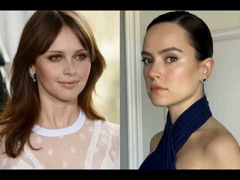 Felicity Jones and Daisy Ridley lesbian kiss