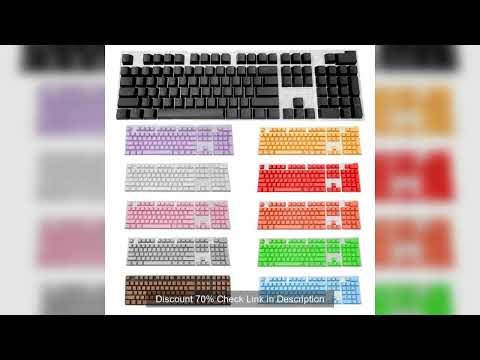 104pcs ABS Universal Mechanical Keyboard Keycaps DIY Ergonomic Blank Keycaps For Cherry MX Keyboard