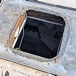 Kohree 14" RV Vent Fan 10 Speed Reversible with Remote Control: 12V Super Quiet RV Roof Vent Fan for Camper Trailer Bathroom, RV Exhaust Fan, Temperature & Rain Sensor, Removable Screen (Blue)