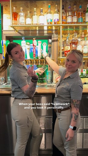 Lauryn and Janna took the word “teamwork” and ran with it. If you need a laugh, a pint, some good food, or all of the above, they’ve got you covered at Doyle’s. 💚💚 #doylesirishpub #saintjohnsresort #plymouthmi #goodfoodgoodmood #pubnight #bartenderlife | Doyles Irish Pub