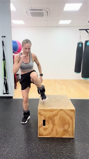 Side Step-Up + Knee Lift (with 2kg Ankle Weights) Balance, Power & Control
