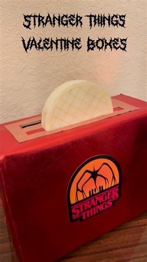 Morena’s Corner Crafts on Instagram: "Ready to recreate these Stranger Things Valentine boxes? Grab your Oly-Fun Fabric, follow the steps in my tutorial on the @fairfieldworld blog, and put your own spin on these Hawkins inspired designs. These Stranger Things Valentine boxes are proof that a shoebox and Oly-Fun Fabric can go a long way. Whether you choose the Demogorgon or Eleven’s Eggo toaster, both projects are lightweight, kid friendly, and perfect for standing out at a classroom party."