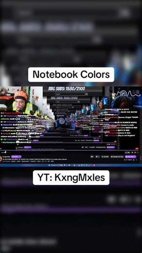 What are the CORRECT notebook colors?