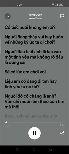 Từng Quen - Wren Evans | Lời bài hát, Lyrics Video