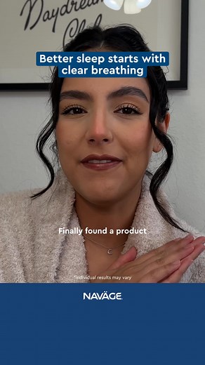 Say goodbye to stuffiness! ‍♀️ Naväge makes it easy to flush out mucus & germs, so you can breathe freely and sleep soundly. | Navage Nasal Care | Facebook