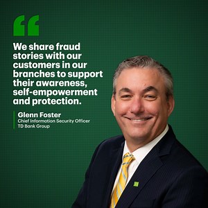 As the Chief Information Security Officer for the Bank, Glenn Foster has a unique vantage point for seeing the types of cyber threats and scams that could hurt Canadians. Scams are becoming more sophisticated as fraudsters look to leverage new technologies, including generative artificial intelligence, to create convincing impersonations and deepfakes to trick their targets. Last year, the Canadian Anti-Fraud Centre received fraud reports totaling more than $554 million in losses, almost a 40 pe