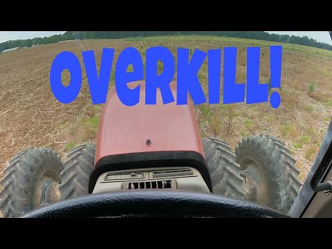 OVERKILL! Doing a little disking with a Case IH 305 and 496 Disk.