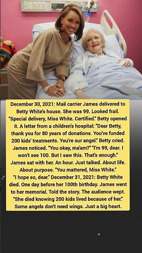 Betty White’s Final Letter Before Her Death ❤️ A Heartwarming True Story