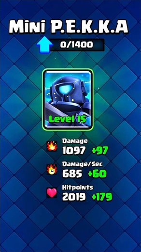 Mini P.E.K.K.A upgrade to 14 Level 💪🔥 #clashroyale #gaming #shorts #supercell #mrcwc #trending