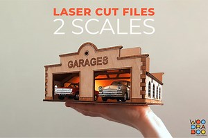Toy Car Garage Building Kit / Ready Item | Gas Station / Dollhouse Garage Building Model Toy | 3d Diorama Garage Wooden Model for Laser Cut - Etsy