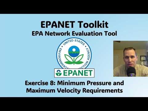 EPANET Toolkit Exercise 8 - Minimum Pressure and Maximum Velocity Requirements