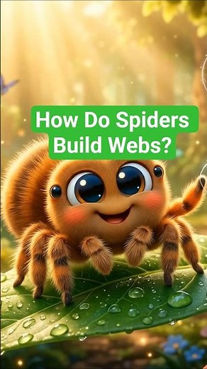 How Do Spiders Build Webs? #youtubeshortsvideo #kidslearning #scienceforkids #spiderweb