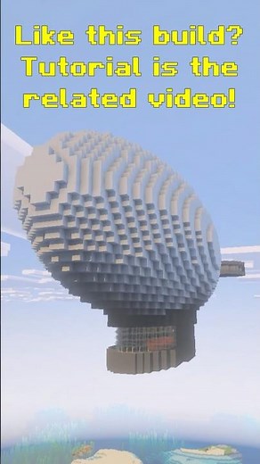 Minecraft Zeppelin Blimp Tutorial Trailer #gearsaw #minecraft #minecraftbuilding #minecraftbuilds