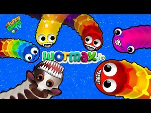 Wormax.io видео 100 лучших червячков веселая детская игра про червячков и гусениц от FGTV