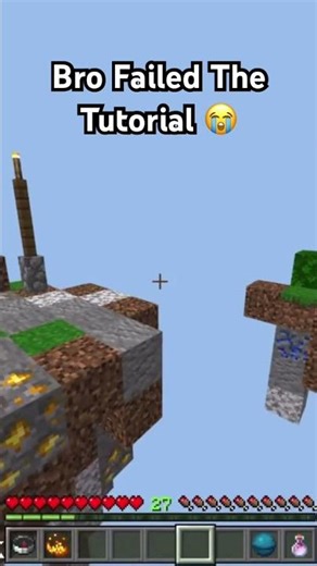 How Did Bro Fail The Tutorial 😭 #elijahwebber #minecraft